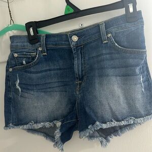 7 for all mankind jean shorts